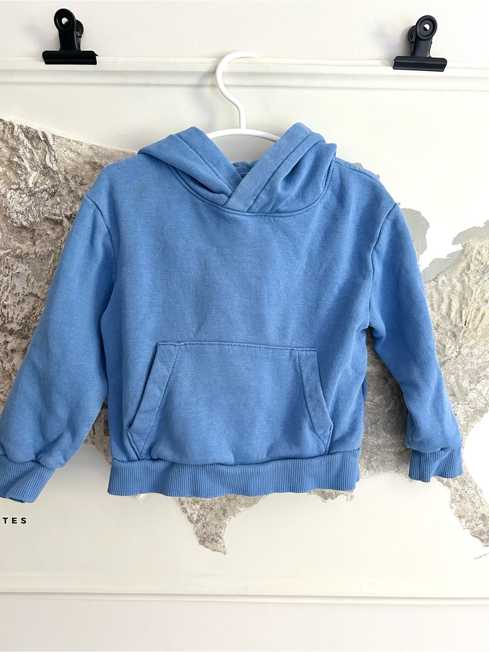H&M Kids Blue Hoodie Sweatshirt - Soft Pullover Hooded Top